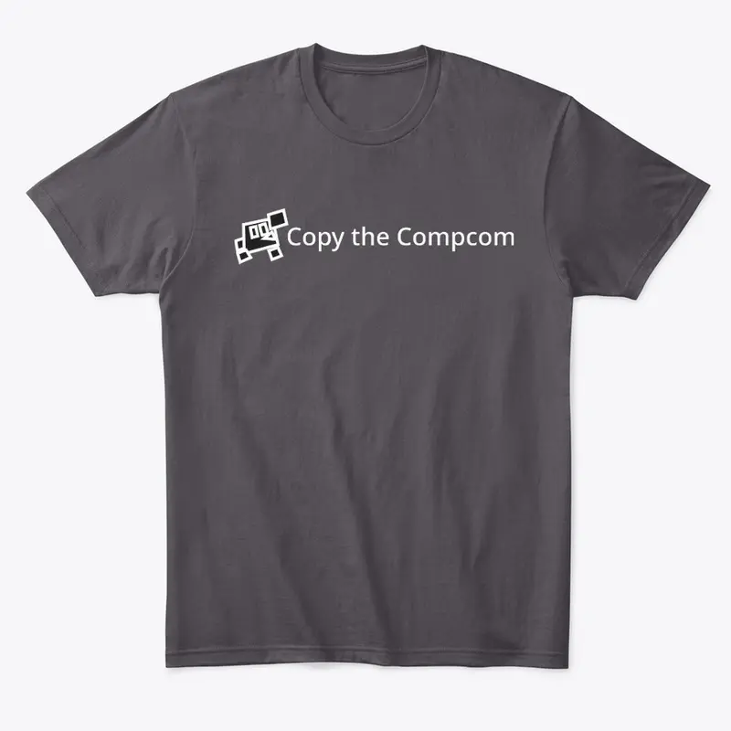 The Shirt with the Copy the Compcom logo